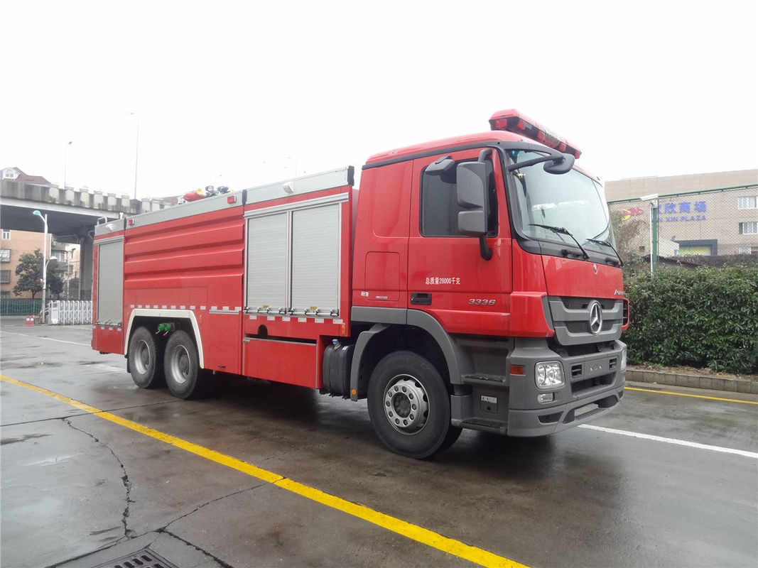 265kw 6x4 Drive Water Tanker Fire Truck 12000kg Tank Mercedes Benz Chassis