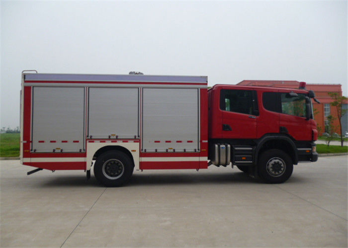 Scania Chassis Wide Cab 6 Seats Chemical Accidents Rescue & Salvage Fire Truck