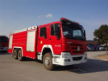 coche de bomberos de la espuma 6x4 con la espuma del agua 16000kg blanda para los departamentos de bomberos