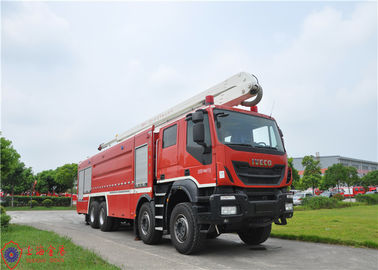 Pulverización resistente del coche de bomberos de la torre de agua de la impulsión del chasis 8x4 de IVECO alta