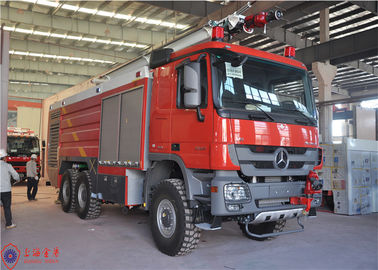 6X6 coche de bomberos del aeropuerto del motor de la impulsión 440kw para los pasajeros rápidamente de rescate de los aviones