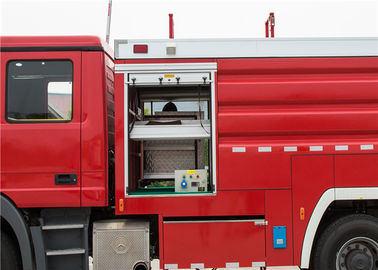 6x6 Drive Airport Fire Vehicles con monitor de espuma de agua Rango de tiro de más de 75 m