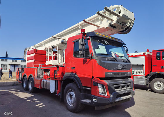 12000L el agua 4000L hace espuma coche de bomberos de la torre de agua 6x4 con el auge telescópico de los 25m