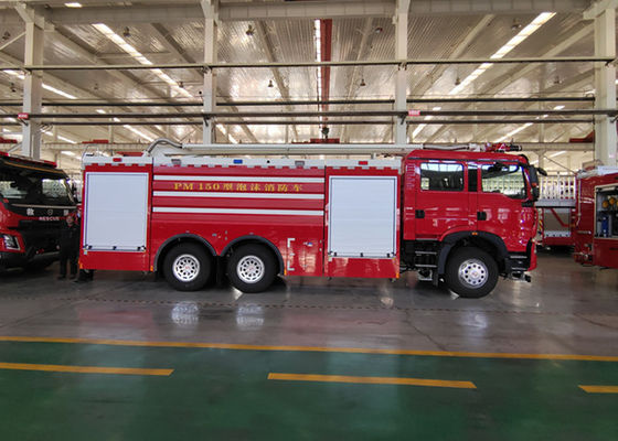 ATM / AT Transmisión Cabina de dos filas Camiones de bomberos comerciales con 6 asientos 213kw
