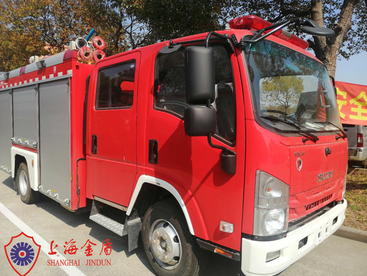 Camiones de bomberos comerciales de alta velocidad de 110 km/h con tanque de acero inoxidable y chasis Isuzu