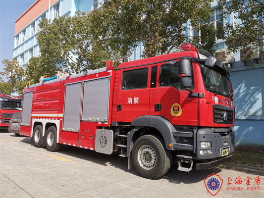 12 Ton Tanker Fire Fighting Vehicles combinado con espuma del agua y polvo seco
